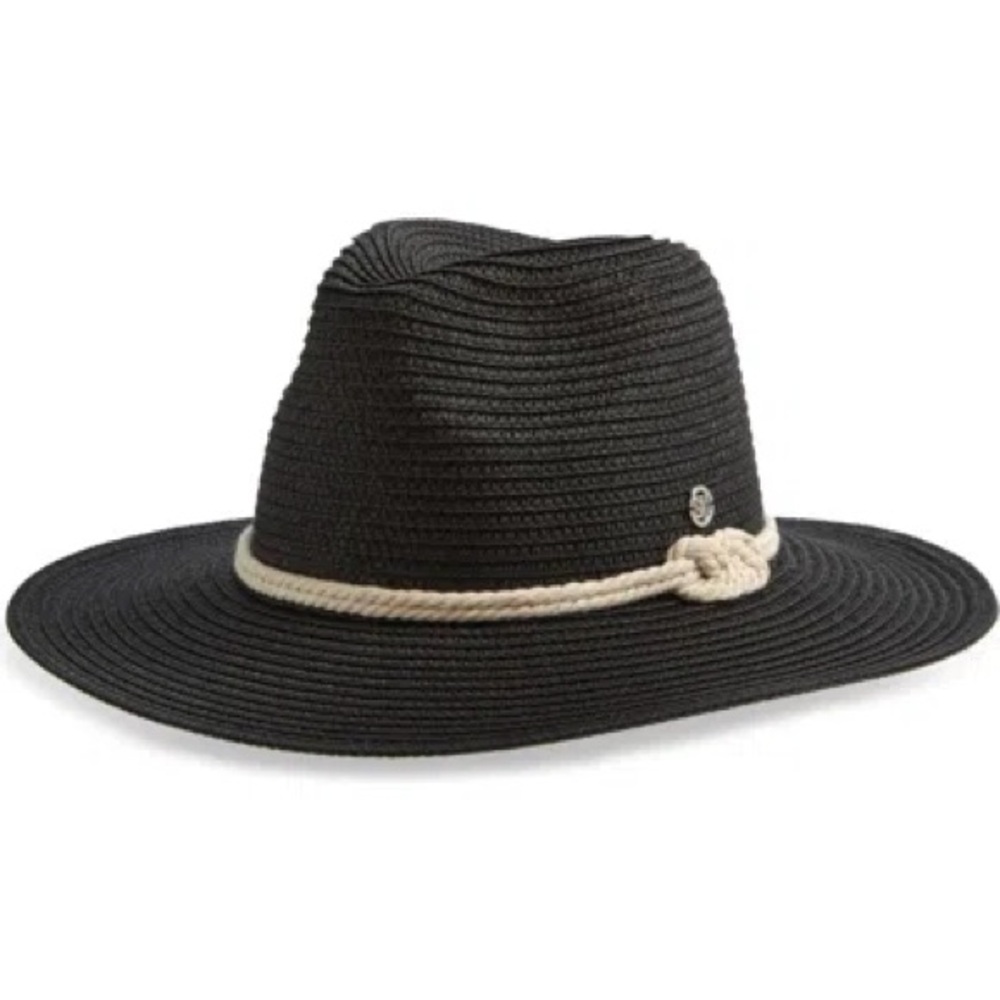 Steve Madden Poppy Woven Panama Hat - Picture 2 of 8